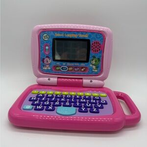 LeapFrog Pink 2-in-1 Leaptop Touch Learning Toy Like New Kids Laptop Computer